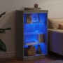 Aparador con luces LED gris Sonoma 60,5x37x100 cm de , Aparadores - Ref: Foro24-836712, Precio: 70,51 €, Descuento: %