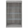 Aparador con luces LED gris Sonoma 60,5x37x100 cm de , Aparadores - Ref: Foro24-836712, Precio: 70,51 €, Descuento: %