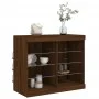 Sideboard with LED lights brown oak 81x37x67 cm by , Sideboards - Ref: Foro24-836706, Price: 75,87 €, Discount: %