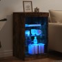 Aparador con luces LED roble ahumado 41x37x67 cm de , Aparadores - Ref: Foro24-836725, Precio: 54,83 €, Descuento: %
