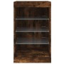 Aparador con luces LED roble ahumado 41x37x67 cm de , Aparadores - Ref: Foro24-836725, Precio: 54,83 €, Descuento: %