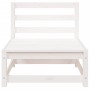 Sofá jardín sin reposabrazos madera de pino blanco 70x70x67 cm de , Sofás modulares de exterior - Ref: Foro24-837915, Precio:...