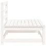 Sofá jardín sin reposabrazos madera de pino blanco 70x70x67 cm de , Sofás modulares de exterior - Ref: Foro24-837915, Precio:...