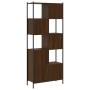 Estantería madera de ingeniería marrón roble 72x28x172 cm de , Librerías y estanterías - Ref: Foro24-3213656, Precio: 98,70 €...