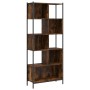 Estantería madera de ingeniería roble ahumado 72x28x172 cm de , Librerías y estanterías - Ref: Foro24-3213654, Precio: 94,42 ...