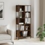 Estantería madera de ingeniería roble ahumado 72x28x172 cm de , Librerías y estanterías - Ref: Foro24-3213654, Precio: 94,42 ...