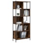 Estantería madera de ingeniería roble ahumado 72x28x172 cm de , Librerías y estanterías - Ref: Foro24-3213654, Precio: 94,42 ...