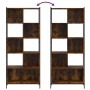 Estantería madera de ingeniería roble ahumado 72x28x172 cm de , Librerías y estanterías - Ref: Foro24-3213654, Precio: 94,42 ...