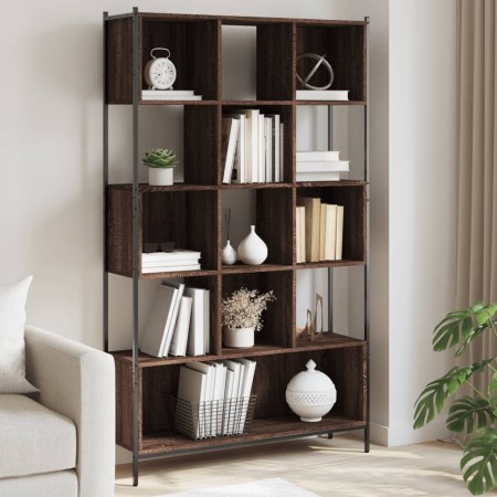 Estantería madera de ingeniería marrón roble 102x28x172 cm de , Librerías y estanterías - Ref: Foro24-3213661, Precio: 135,28...
