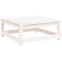 Taburete de jardín madera maciza de pino blanco 70x70x30 cm de , Sofás modulares de exterior - Ref: Foro24-837936, Precio: 47...