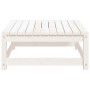 Taburete de jardín madera maciza de pino blanco 70x70x30 cm de , Sofás modulares de exterior - Ref: Foro24-837936, Precio: 47...
