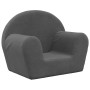 Sofá para niños felpa suave gris antracita de , Mobiliario para bebés y niños pequeños - Ref: Foro24-356982, Precio: 38,97 €,...