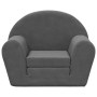 Sofá cama infantil felpa suave gris antracita de , Mobiliario para bebés y niños pequeños - Ref: Foro24-356994, Precio: 46,55...