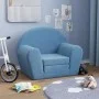Sofá cama infantil felpa suave azul de , Mobiliario para bebés y niños pequeños - Ref: Foro24-356996, Precio: 45,40 €, Descue...