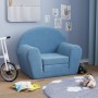 Sofá cama infantil felpa suave azul de , Mobiliario para bebés y niños pequeños - Ref: Foro24-356996, Precio: 46,05 €, Descue...