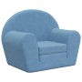 Sofá cama infantil felpa suave azul de , Mobiliario para bebés y niños pequeños - Ref: Foro24-356996, Precio: 46,05 €, Descue...