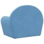 Sofá cama infantil felpa suave azul de , Mobiliario para bebés y niños pequeños - Ref: Foro24-356996, Precio: 45,40 €, Descue...