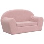 Sofá cama para niños de 2 plazas felpa suave rosa de , Mobiliario para bebés y niños pequeños - Ref: Foro24-357003, Precio: 7...