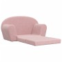 Sofá cama para niños de 2 plazas felpa suave rosa de , Mobiliario para bebés y niños pequeños - Ref: Foro24-357003, Precio: 7...