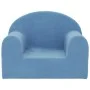 Sofá para niños felpa suave azul de , Mobiliario para bebés y niños pequeños - Ref: Foro24-357008, Precio: 40,04 €, Descuento: %