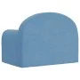 Sofá para niños felpa suave azul de , Mobiliario para bebés y niños pequeños - Ref: Foro24-357008, Precio: 40,04 €, Descuento: %