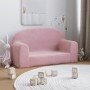 Sofá para niños de 2 plazas felpa suave rosa de , Mobiliario para bebés y niños pequeños - Ref: Foro24-357015, Precio: 40,83 ...