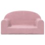 Sofá para niños de 2 plazas felpa suave rosa de , Mobiliario para bebés y niños pequeños - Ref: Foro24-357015, Precio: 40,83 ...