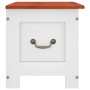 Baúl de almacenaje con tapa madera de acacia marrón y blanco de , Baúles de almacenamiento - Ref: Foro24-364918, Precio: 88,4...