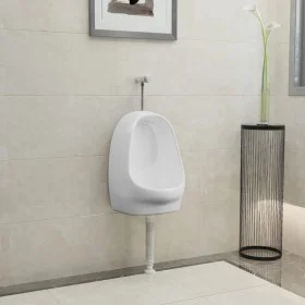 Wall-mounted urinal with white ceramic flush valve by vidaXL, Urinals - Ref: Foro24-143986, Price: 98,76 €, Discount: %