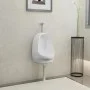 Wandurinal mit Spülventil aus weißer Keramik von vidaXL, Urinale - Ref: Foro24-143986, Preis: 98,76 €, Rabatt: %