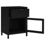 Mesitas de noche 2 uds acero y vidrio negras 40x30x54,5 cm de vidaXL, Mesitas de noche - Ref: Foro24-3095202, Precio: 186,46 ...