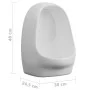 Wandurinal mit Spülventil aus weißer Keramik von vidaXL, Urinale - Ref: Foro24-143986, Preis: 98,76 €, Rabatt: %