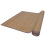 Alfombra rectangular de bambú marrón 120 x 180 cm en Alfombras | Comprar online en Foru.es