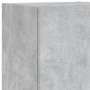 Muebles TV pared con LED 4 pzas madera ingeniería gris hormigón de , Muebles TV - Ref: Foro24-3216657, Precio: 177,62 €, Desc...