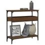 Mesa consola estante madera ingeniería marrón roble 75x29x75 cm de , Mesas auxiliares - Ref: Foro24-837716, Precio: 46,43 €, ...