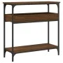 Mesa consola estante madera ingeniería marrón roble 75x29x75 cm de , Mesas auxiliares - Ref: Foro24-837716, Precio: 46,43 €, ...