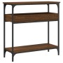 Mesa consola estante madera ingeniería marrón roble 75x29x75 cm de , Mesas auxiliares - Ref: Foro24-837716, Precio: 48,81 €, ...