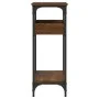 Mesa consola estante madera ingeniería marrón roble 75x29x75 cm de , Mesas auxiliares - Ref: Foro24-837716, Precio: 46,43 €, ...