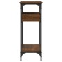 Mesa consola estante madera ingeniería marrón roble 75x29x75 cm de , Mesas auxiliares - Ref: Foro24-837716, Precio: 48,81 €, ...