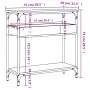 Mesa consola estante madera ingeniería marrón roble 75x29x75 cm de , Mesas auxiliares - Ref: Foro24-837716, Precio: 46,43 €, ...