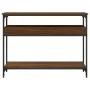 Mesa consola estante madera ingeniería marrón roble 100x29x75cm de , Mesas auxiliares - Ref: Foro24-837721, Precio: 58,59 €, ...