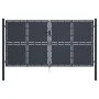 Anthrazitgraues Gartentor aus Stahl 300x150 cm von vidaXL, Gartentore - Ref: Foro24-144526, Preis: 577,78 €, Rabatt: %