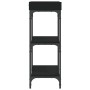 Mesa consola con estantes negro 75x30x80 cm de , Mesas auxiliares - Ref: Foro24-837812, Precio: 51,52 €, Descuento: %