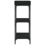 Mesa consola con estantes negro 75x30x80 cm de , Mesas auxiliares - Ref: Foro24-837812, Precio: 49,34 €, Descuento: %