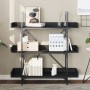 Librería de 3 estantes madera ingeniería negro 100x33x108,5 cm de , Librerías y estanterías - Ref: Foro24-837687, Precio: 49,...