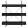 Librería de 3 estantes madera ingeniería negro 100x33x108,5 cm de , Librerías y estanterías - Ref: Foro24-837687, Precio: 49,...