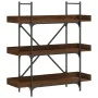 Librería 3 estantes madera ingeniería marrón 100x33x108,5 cm de , Librerías y estanterías - Ref: Foro24-837691, Precio: 46,48...