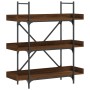 Librería 3 estantes madera ingeniería marrón 100x33x108,5 cm de , Librerías y estanterías - Ref: Foro24-837691, Precio: 46,48...