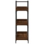 Librería 3 estantes madera ingeniería marrón 100x33x108,5 cm de , Librerías y estanterías - Ref: Foro24-837691, Precio: 46,48...