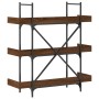 Librería 3 estantes madera ingeniería marrón 100x33x108,5 cm de , Librerías y estanterías - Ref: Foro24-837691, Precio: 46,48...